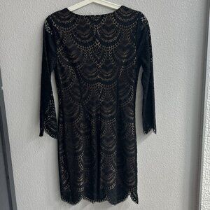 For Love and Lemons Black Lace Dress Size S